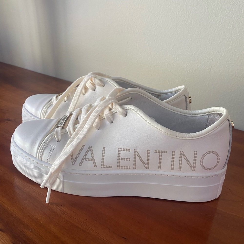 VALENTINO Platform White Sneakers